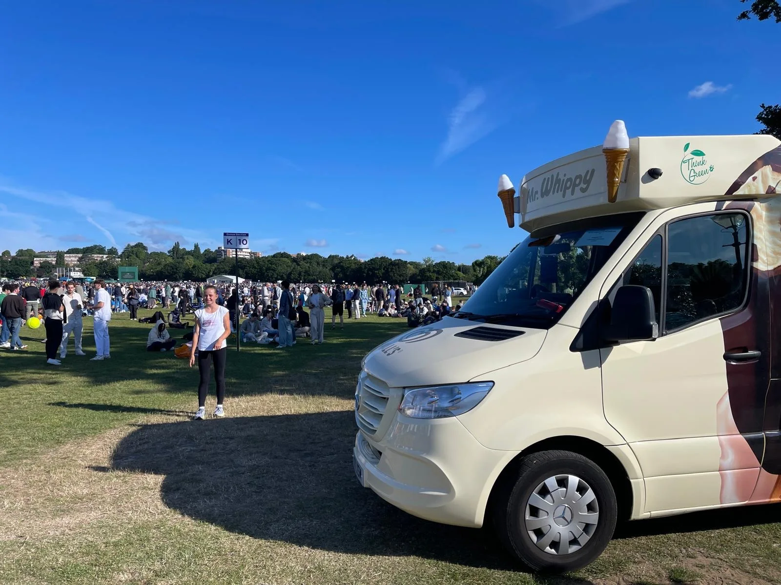 A Kreamy Delights ice cream van at an event in Sussex