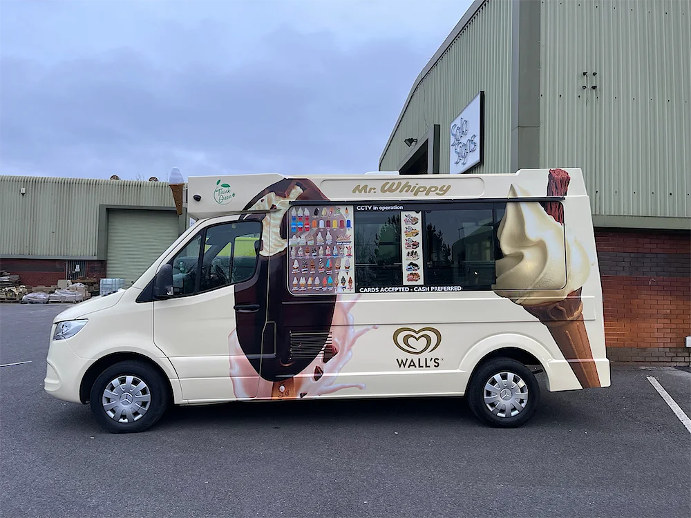 A Kreamy Delights ice cream van, available for events in Acton