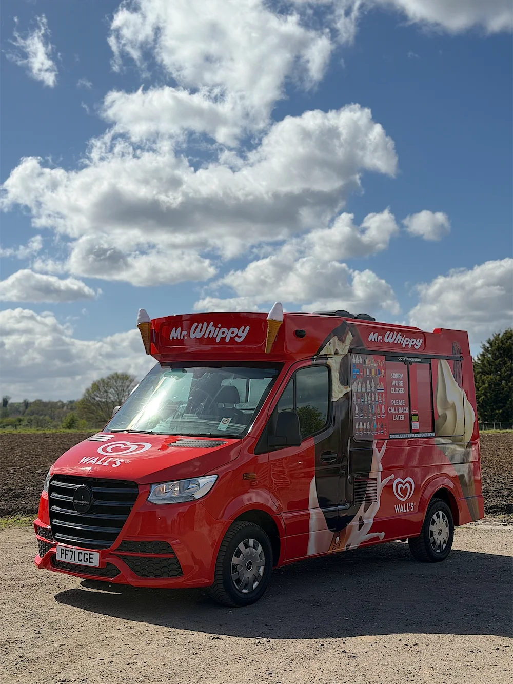 A Kreamy Delights ice cream van, available for events in Sutton